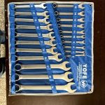 فروش ست آچار 21 عددی یکسر تخت و رینگی صنعتی یوفی YOFE مدل 21PCS