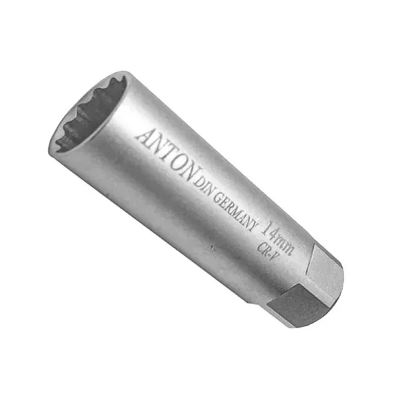 آچار بکس شمع مگنتی جداره نازک آنتون anton سایز 14 میلمتر