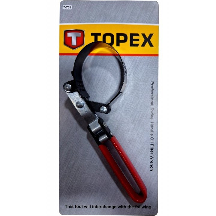آچار فیلتر بازکن تسمه ای کد T-701 تاپکس TOPEX 85-73